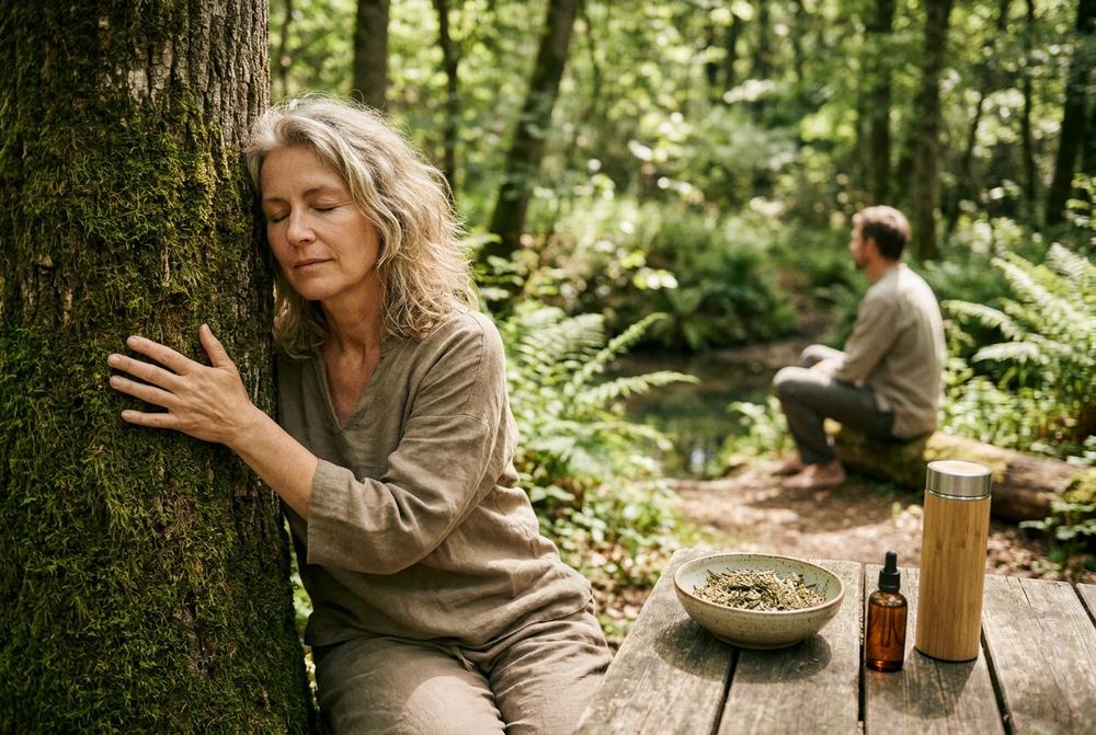 Masaż pleców olejkiem eterycznym w gabinecie, terapie naturalne na napięcie mięśni